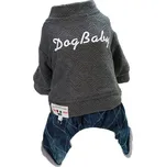 Zimní kombinéza pro psy DM458 šedá M