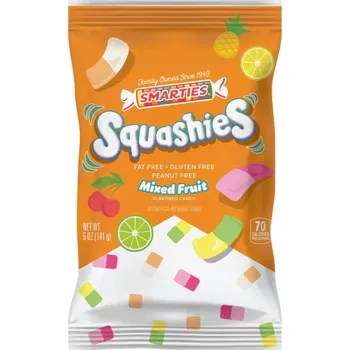 Bonbon Smarties Squashies žvýkací bonbony s příchutí ovoce 141 g