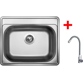 Nerezový dřez Sinks N149 Set STAR 1000 XXL + ELASTA nerez/šedá Stav zboží: Nový produkt v externím skladu