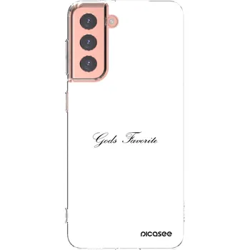 Pouzdro na mobilní telefon Picasee silikonový průhledný obal pro Samsung Galaxy S21 5G G991B - Gods Favorite