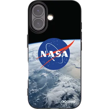 Pouzdro na mobilní telefon Picasee silikonový černý obal pro Apple iPhone 16 - Nasa Earth