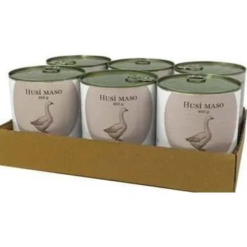 Krmivo pro psa Bohemia Pet Food BOHEMIA Husí maso ve vlastní šťávě SIX PACK 6x800g