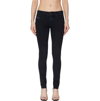 Dámské džíny DŽÍNY DIESEL 2018 SLANDY-LOW TROUSERS BLACK