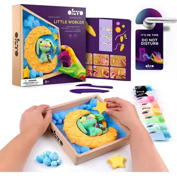 Obraz Kreativní sada "Malé světy" 21x21 cm. Měsíční Králík Okto