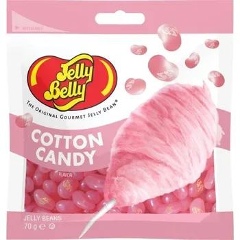 Cukrovinka Jelly Belly Jelly Beans žvýkací bonbonky s příchutí cukrové vaty 70 g