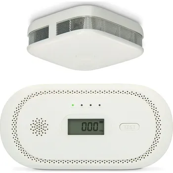 Bezpečnostní detektor Sada detektoru kouře a alarmu oxidu uhelnatého Bílá SCA50 Alecto