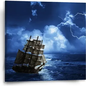 Obraz Sablio Obraz Loď v bouřce - 50x50 cm