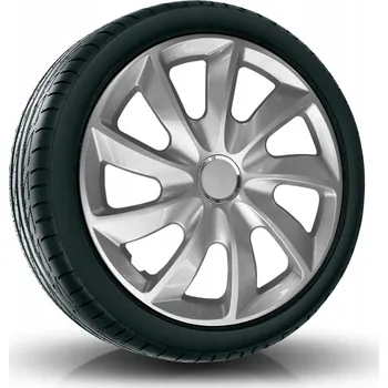 Poklice na kolo Puklice STIG 14” stříbrné pro Toyota, Volkswagen, Volvo, 4 ks