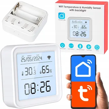 Senzor teploty a vlhkosti Tuya Teploměr s připojením k WiFi
