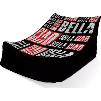 Sedací pytel Sablio Sedací vak Lounge La Casa de Papel Professor or Bella Ciao motiv 2 - 80 x 95 x 50 cm