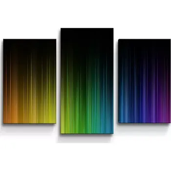 Obraz Sablio Obraz - 3-dílný Duhová záře - 75x50 cm
