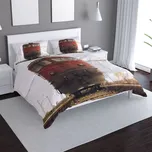 Sablio Povlečení Červený vlak na kolejích - 140x200 / 90x70