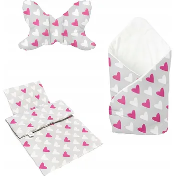 Zavinovačka Cestovní sada Zavinovačka pro miminka + komplet do kočárku + polštář s motýlkem