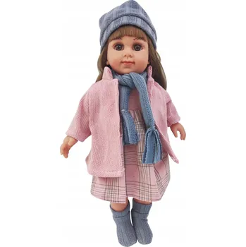 Panenka PANENKA SLADKÁ MÁJA S MODROU ŠÁLOU A RŮŽOVOU BUNDOU HRAČKA