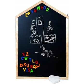 Obraz Magnetická křídová tabule DOMEČEK na zeď pro děti 92 x 62 cm