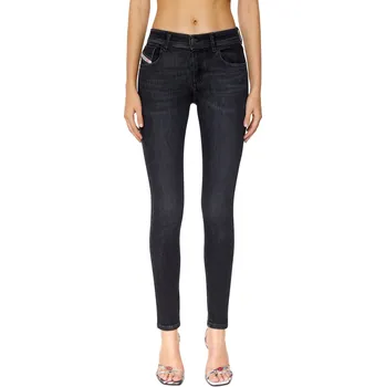 Dámské džíny DŽÍNY DIESEL 2017 SLANDY TROUSERS BLACK