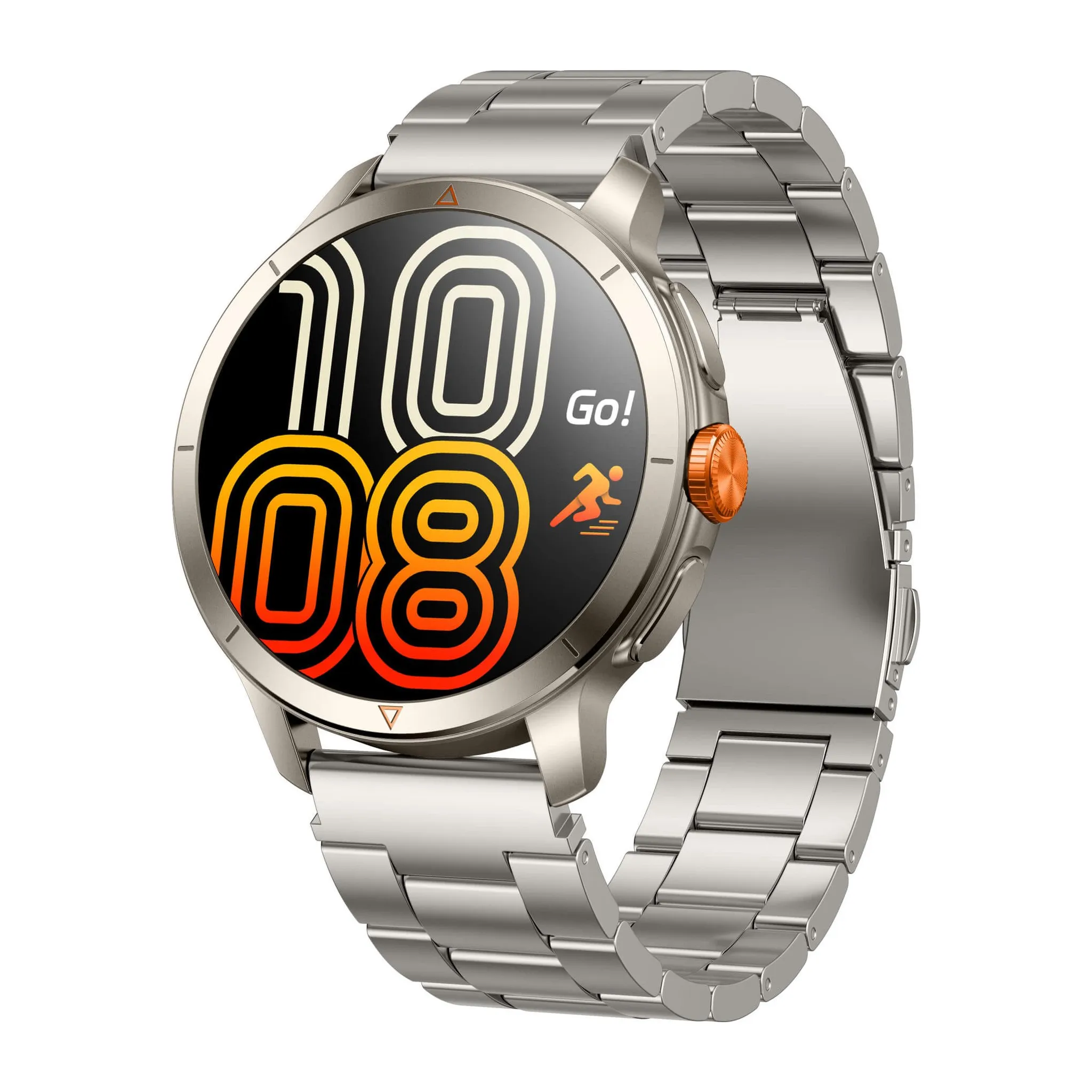 Fotografie 1 - Chytré hodinky Armodd Silentwatch 8 Pro GPS titanové/titanový kovový a silikonový řemínek