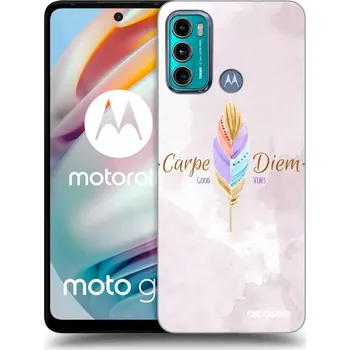 Pouzdro na mobilní telefon Picasee silikonový průhledný obal pro Motorola Moto G60 - Užívej dne