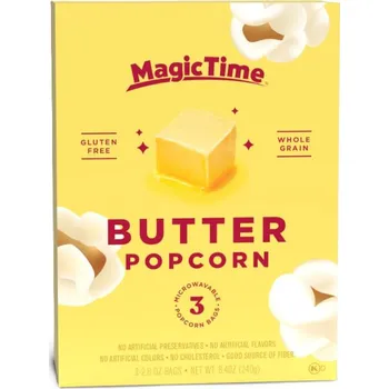 Popcorn Magic Time popcorn s příchutí másla 3 x 80 g