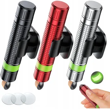 Kladivo KVALITNÍ BEZPEČNOSTNÍ KLADIVO 2V1 + NŮŽ NA PÁSY A SKLO, 3 KUSY