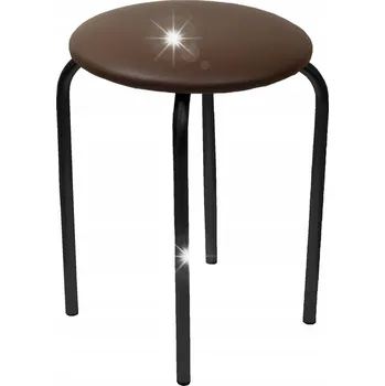 Stolička Taburet Francis VIC, ekologická hnědá barva