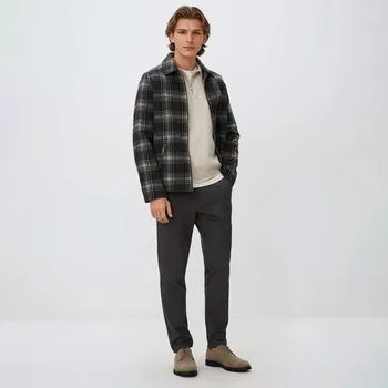 Reserved - MEN`S TROUSERS - tmavě hnědá - YV884-89M - YV884-89M-M