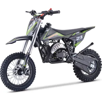 malá motorka MiniRocket Jumper 60ccm 2T zelený, sedlo 63cm