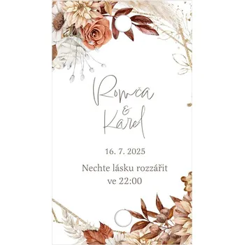 Svatební dekorace Kartička na prskavku 335