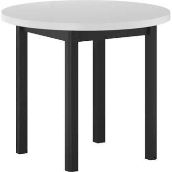 Jídelní stůl Kulatý jídelní stůl (bílý/černý) Fi80