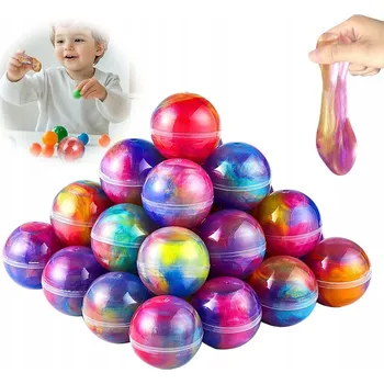 Modelovací hmota SLIME SLIZ MODELOVACÍ HMOTA BAREVNÝ S BROKÁTEM VELKÁ SADA SLIZŮ PRO DĚTI