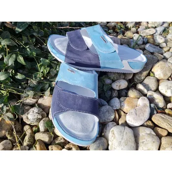 Dámská zdravotní obuv Pantofle INGRID zdravotní obuv dámská zelenomodrá 1I-J17/1-9 Medistyle 41