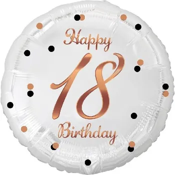 Balónek Ozdobné BALÓNKY K Narozeninám HAPPY 18 BIRTHDAY Vytvoří Magickou Atmosféru
