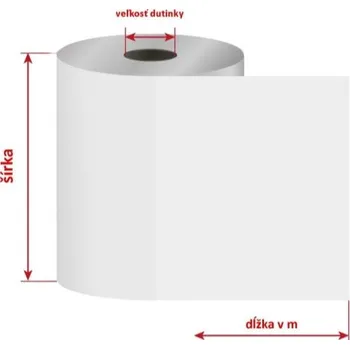Kotouček do pokladny a tiskárny štítků PAPIERNIK Kotouček TERMO 80/50/12 (27m) /1ks