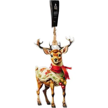 Vánoční dekorace Plechová vánoční ozdoba 10 cm – Sob