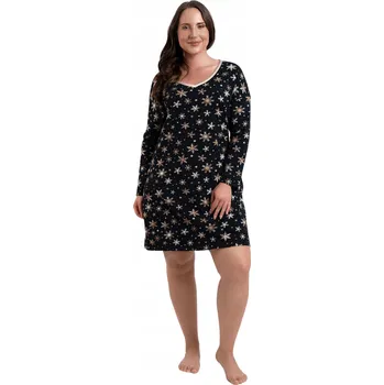 Dámské noční prádlo ITALIAN FASHION LAPONIA NOČNÍ S DLOUHÝM BAVLNA BAVLNĚNÁ, KOŠILE XL