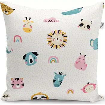 Polštář Sablio Polštář Hroch, zebra a slunce - 40x40 cm