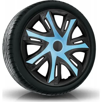 Poklice na kolo Puklice N-POWER 16" azurově-černé pro Mitsubishi, Nissan, Opel, 4 ks