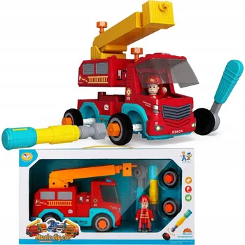 autíčko SADA PRO OTOČENÍ AUTÍČKO HASIČI SBORKU SE ZVUKEM A FIGURKOU