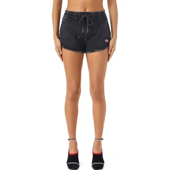 Dámské kraťasy TEPLÁKOVÉ ŠORTKY DIESEL D-SUNNY-NE SHORTS BLACK
