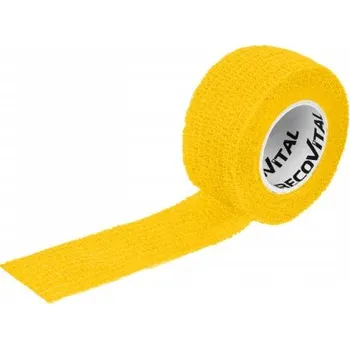 Samodržící elastické obinadlo Recovital – 2,5 cm x 4,5 m, žlutá, hypoalergenní