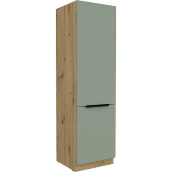 Kuchyňská skříňka 60 DK-210 2F, Vysoká kuchyňská skříňka Aria aquamarine/artisan