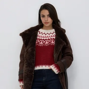 Dámský svetr Reserved - Vzorovaný svetr - vícebarevná - 437HH-MLC - 437HH-MLC-XL