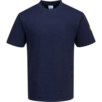 pracovní tričko PORTWEST Tričko ESD AS20, krátký rukáv, antistatické POR-AS20NARXL XL Navy
