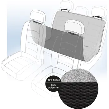 přepravka pro zvíře Potah do auta Flamingo černošedý 146x143cm