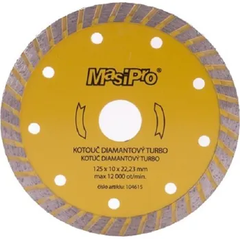 Řezný kotouč Kotouč Masipro diamantový 104615 turbo 125 mm