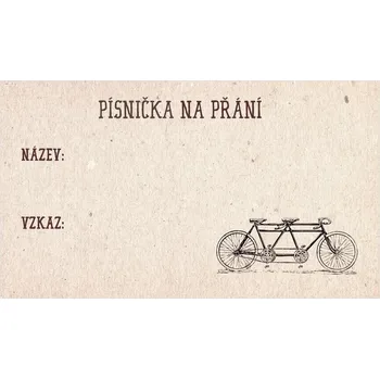 Svatební dekorace Kartička pro DJ 193