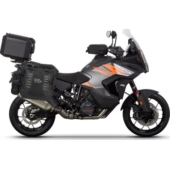 Zavazadlo na motocykl Kompletní sada sedlových brašen shad terra tr40 a černého hliníkového 37l topcase, včetně montážní sady shad ktm super adventure 1290 (r, s)