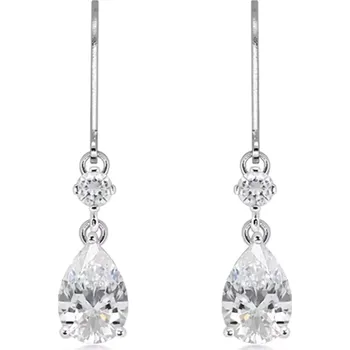 Náušnice Tarel WhiteTopaz - stříbrné náušnice s bílým topazem