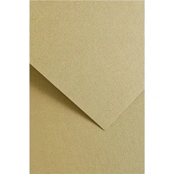 Barevný papír Galeria papieru Designový papír A4 Ryps, 250 g,pískově žlutý,20 ks