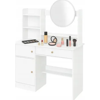 Toaletní stolek Toaletní Stolek Aptel bílý polomatný 100 x 120 x 40 cm